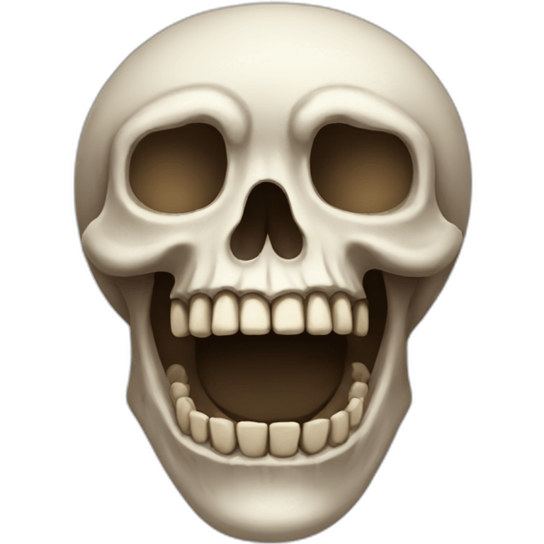 Skull say good bye emoji