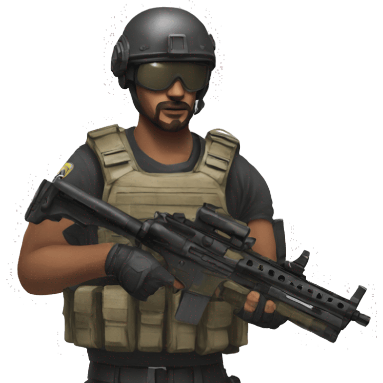 can you make this image into a emoji a emoji about rainbow six seige emoji