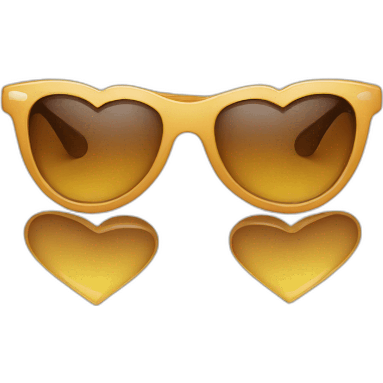 Gafas de sol de corazón emoji