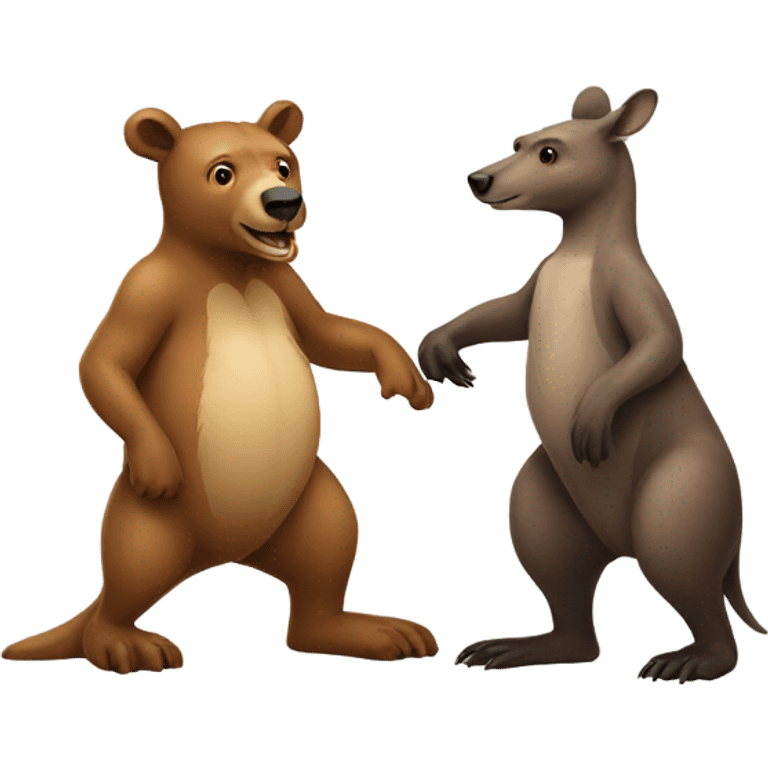 Bear with kangaroo emoji