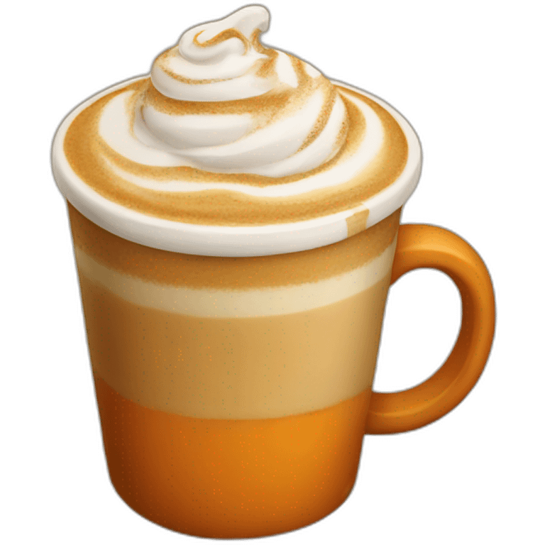 Pumpkin latte emoji