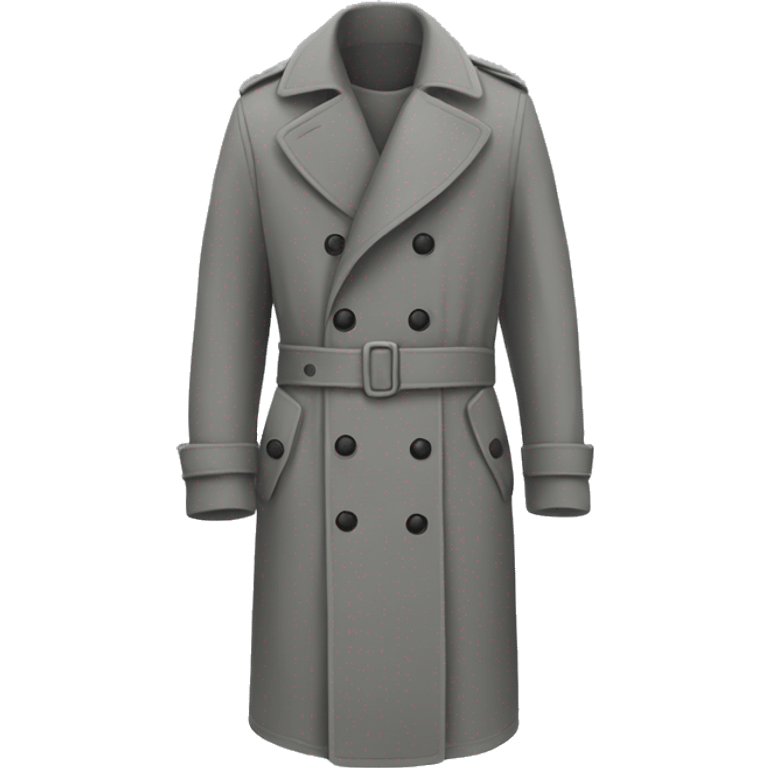 grey trench coat emoji