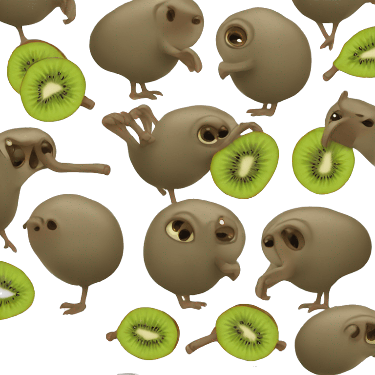 Kiwi animal dumb  emoji