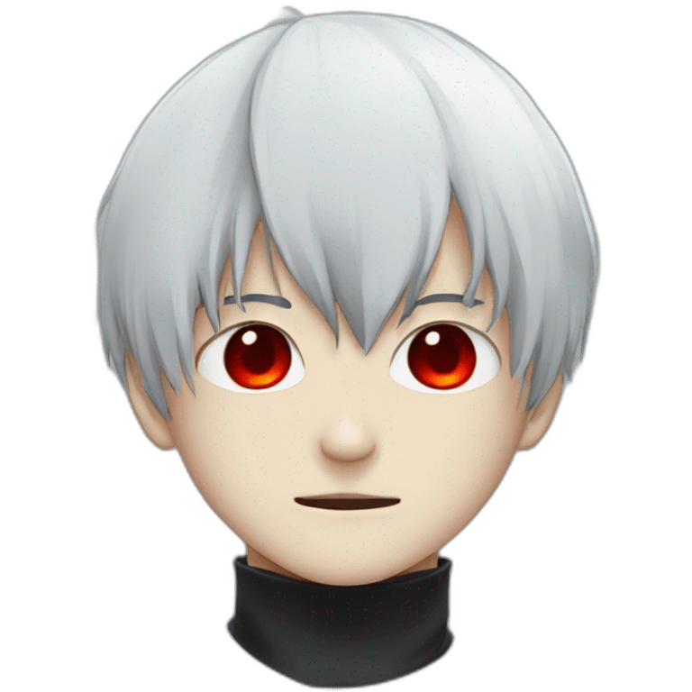 Kaneki ken avec un œil rouge emoji