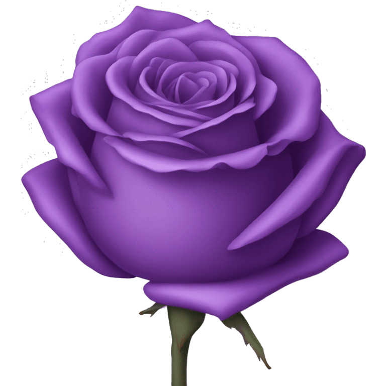 Purple rose emoji