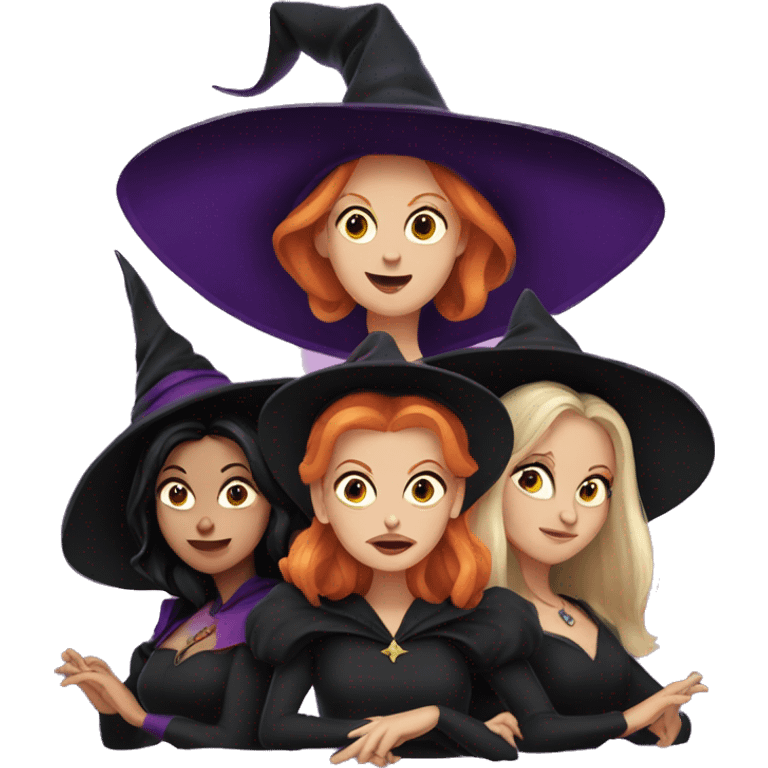 Hocus pocus witches emoji