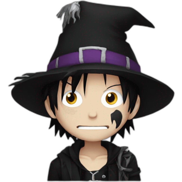 goth Luffy emoji