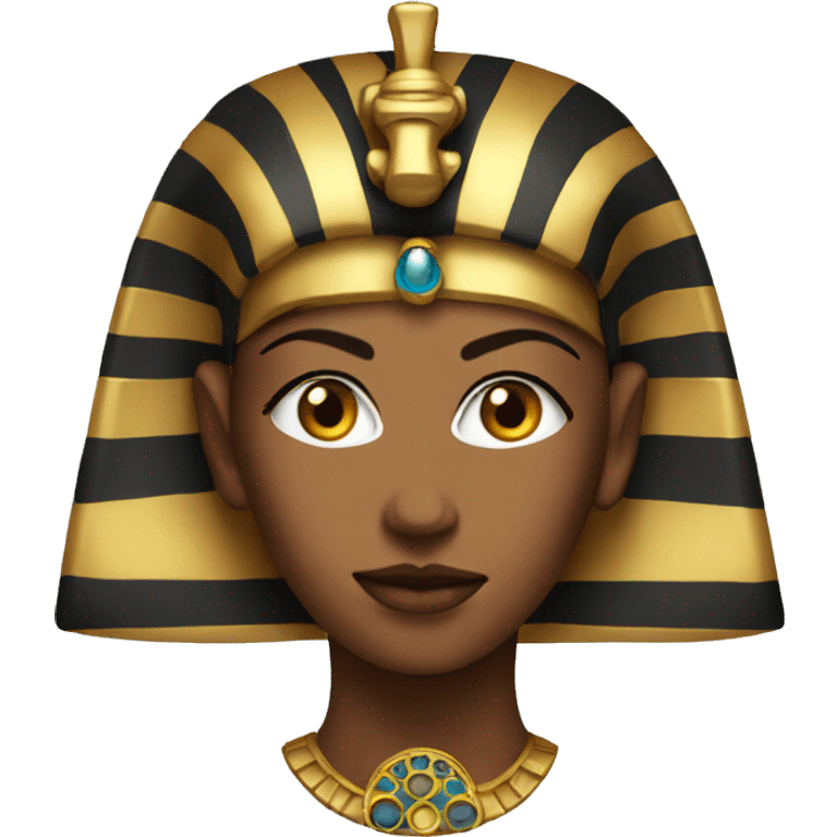 Pharaoh head (female) emoji