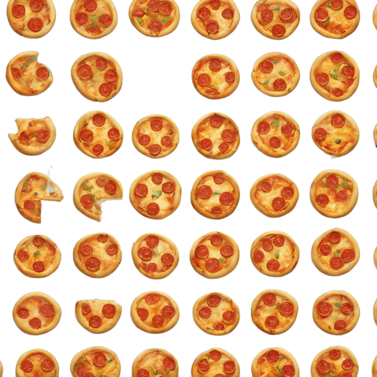 Fresh pizza out of the oven with steam emoji