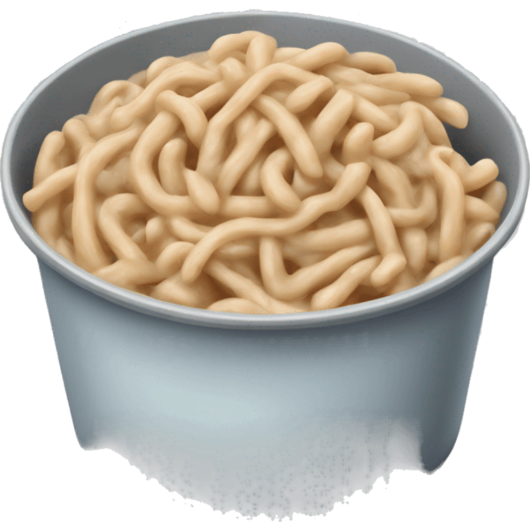 Beans noodles with canned tuna emoji