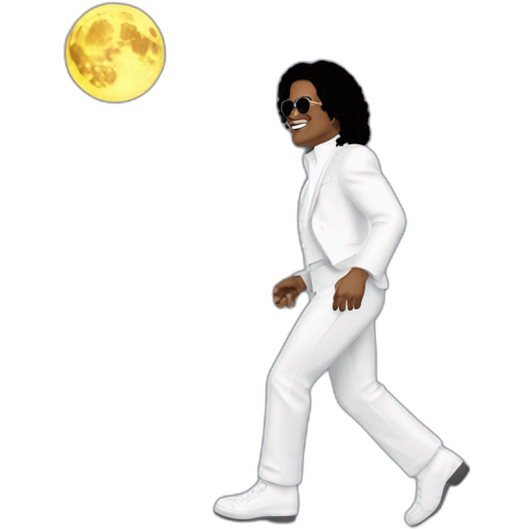 Mickel Jackson moon walk emoji