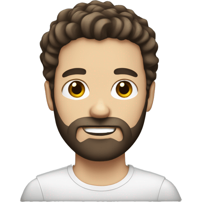 white guy with dark brown hair and beard emoji