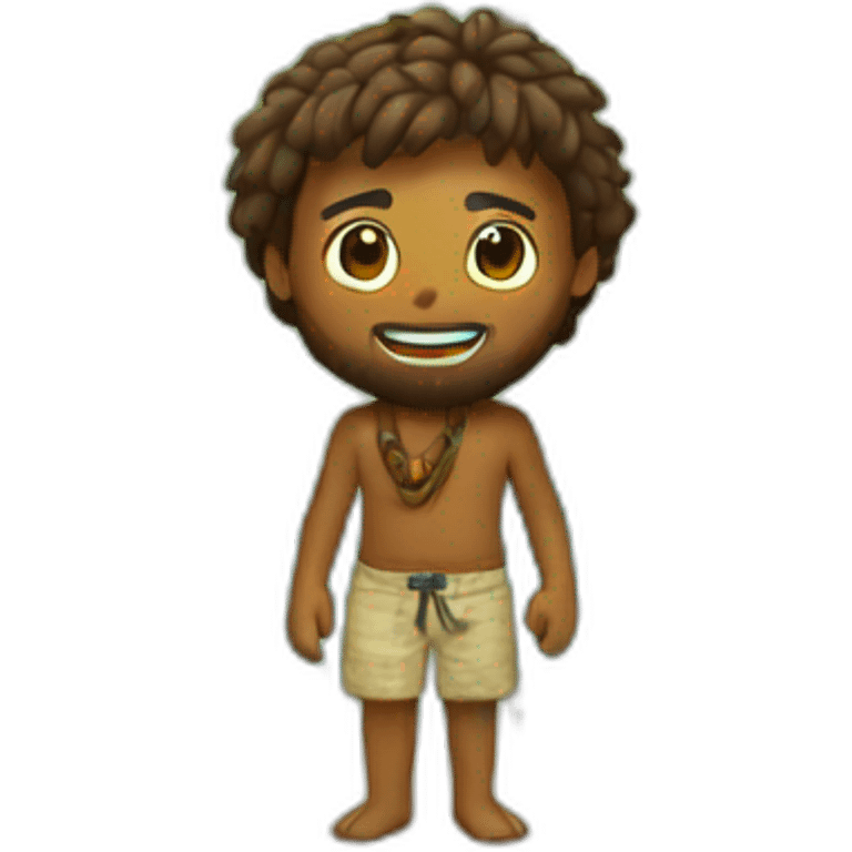 A castaway on a small Caribbean island emoji