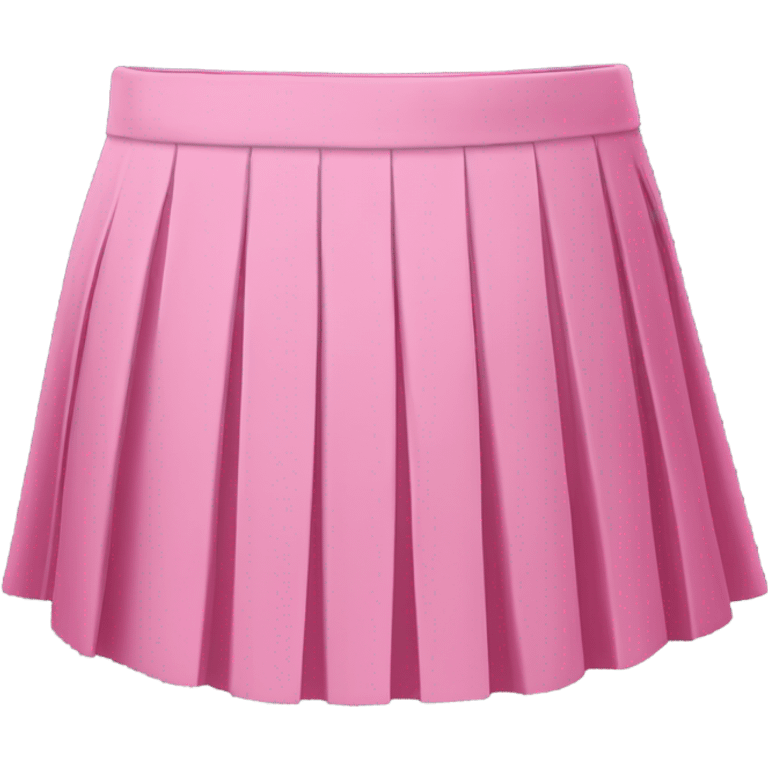  Pink pleated mini skirt, isolated emoji