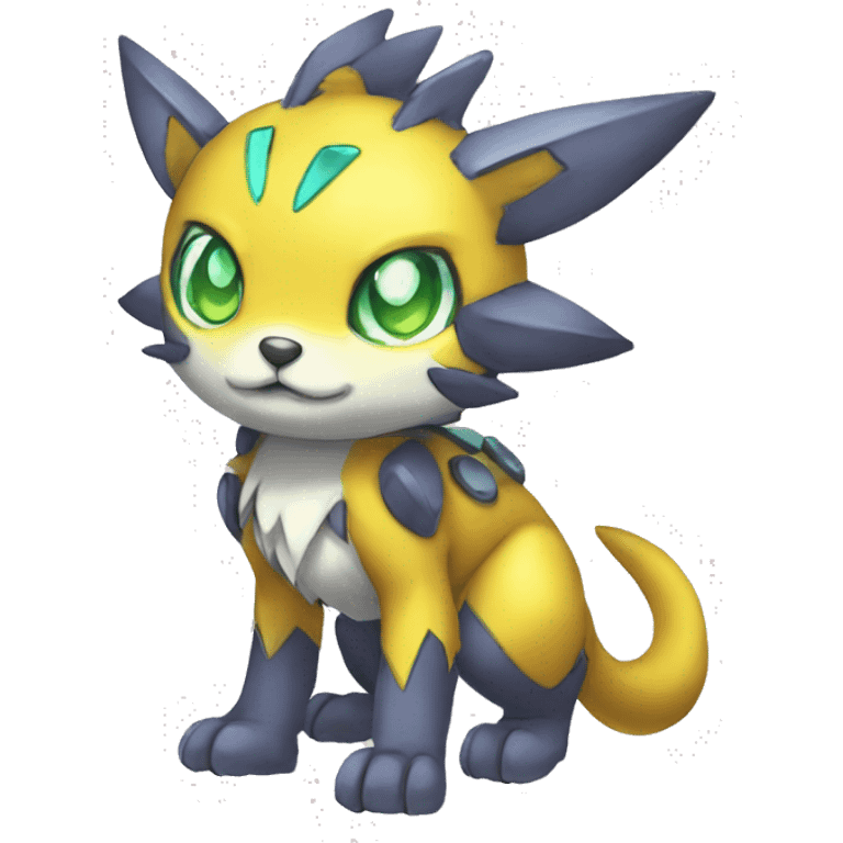 cute cool edgy shiny Digimon-Fakemon-animal full body emoji