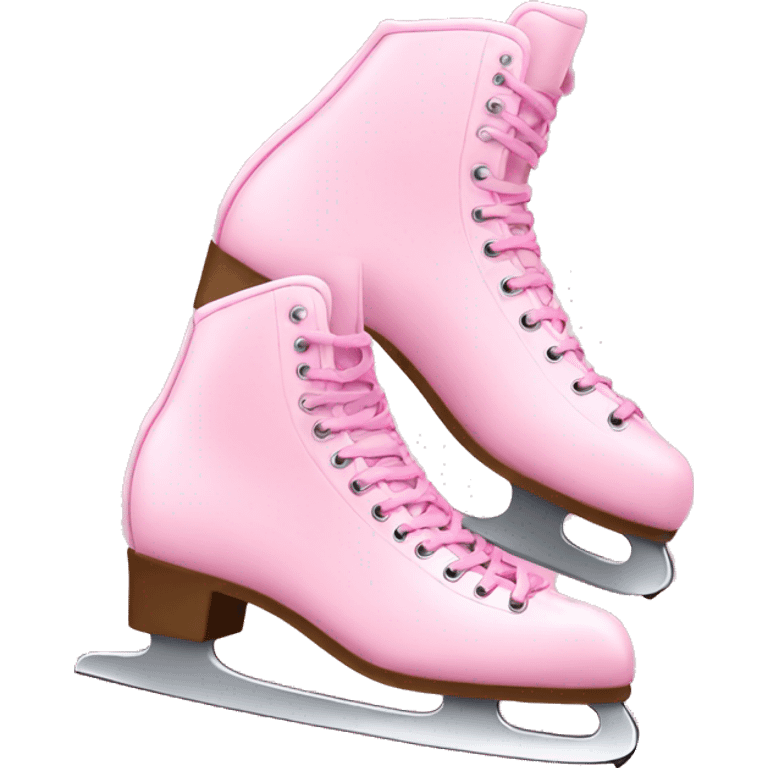 Ice skates pink emoji