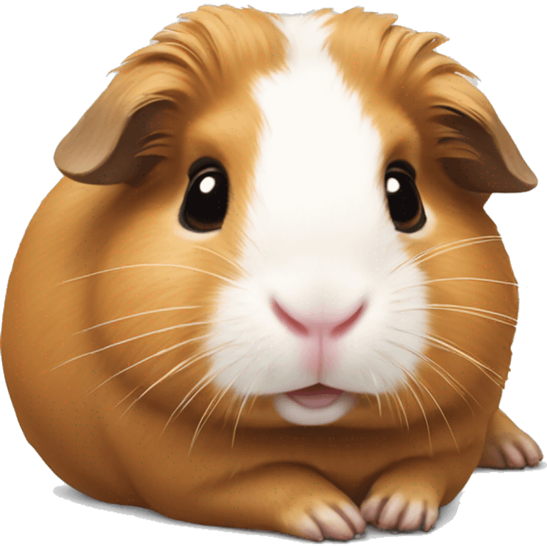 Guineapig laying down very cute but realistic emoji