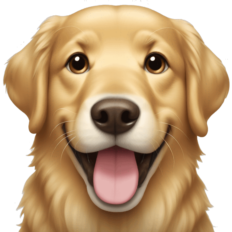 Golden Retriever Smiling emoji