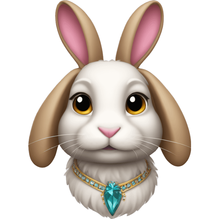 Fancy bunny emoji