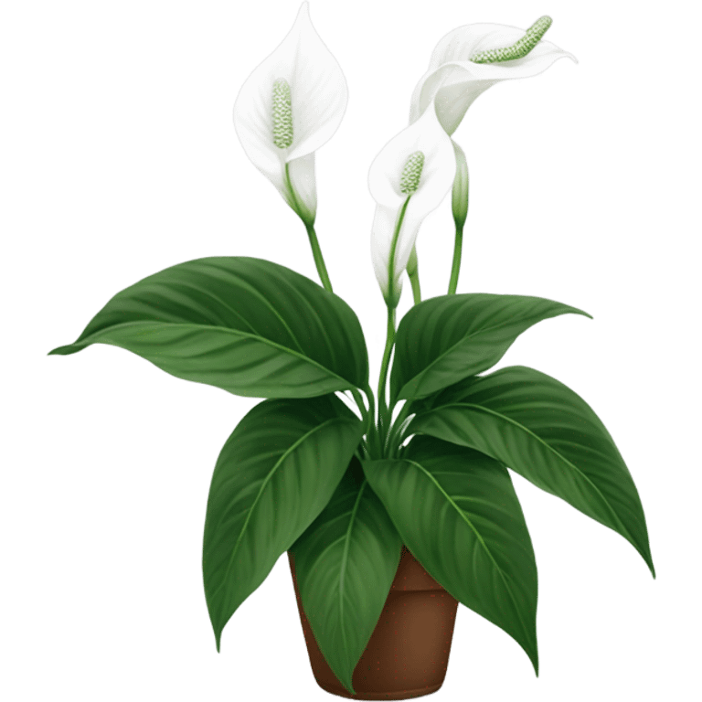 Peace lily emoji