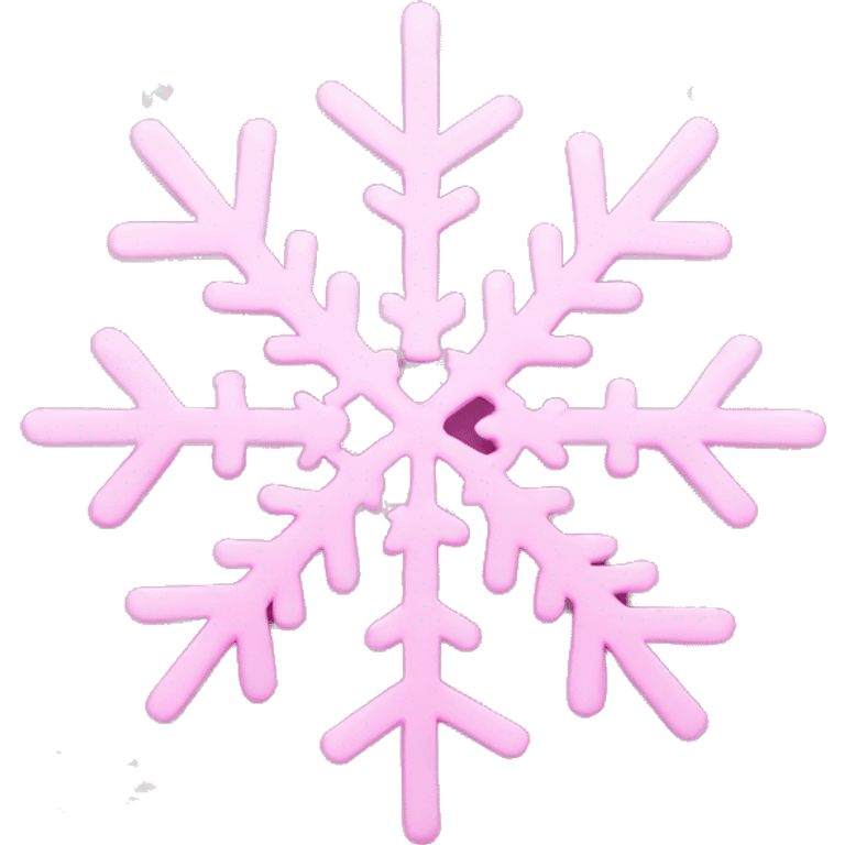 Pink snowflake emoji