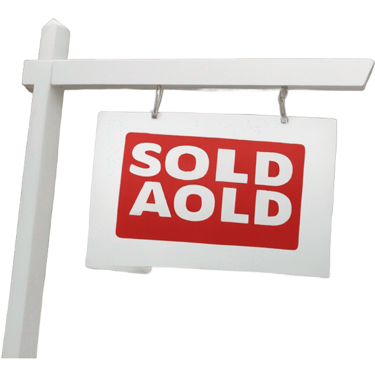 SOLD sign real estate emoji