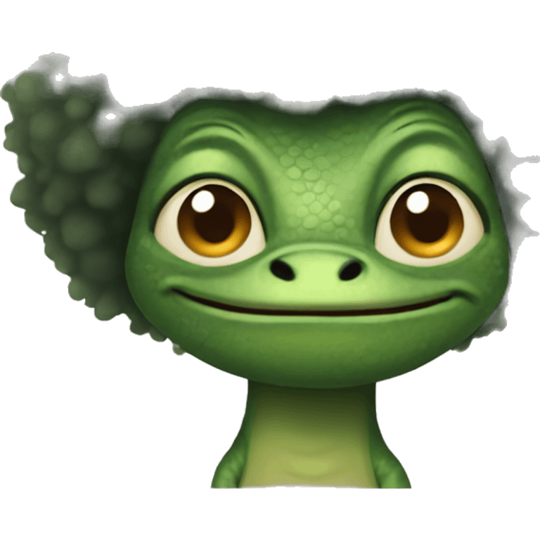 Lizard with an Afro  emoji