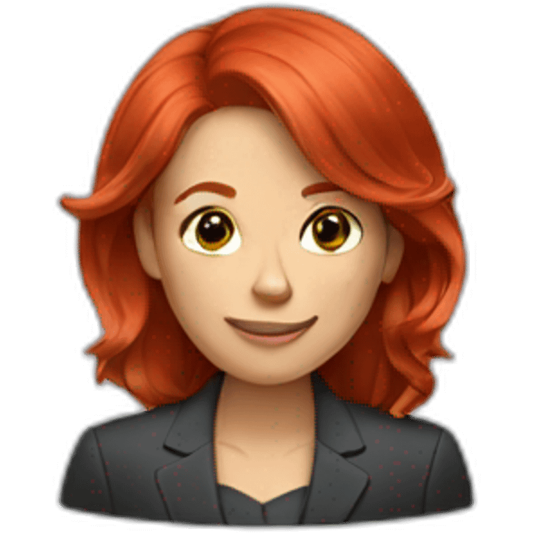 business red hair women emoji