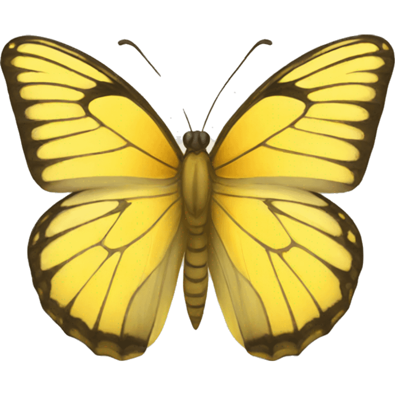 Yellow butterfly emoji