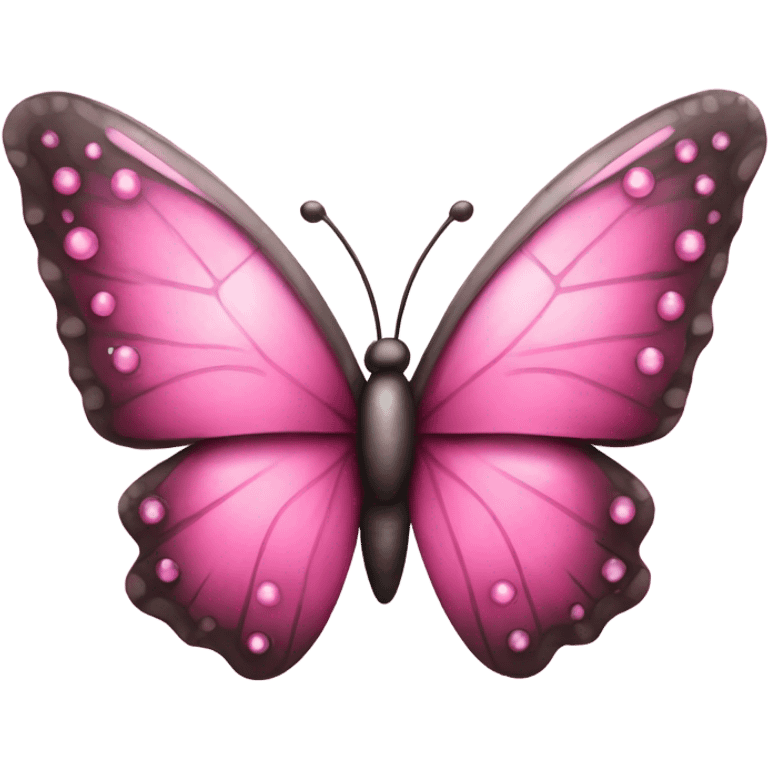 Sparkly pink butterfly  emoji