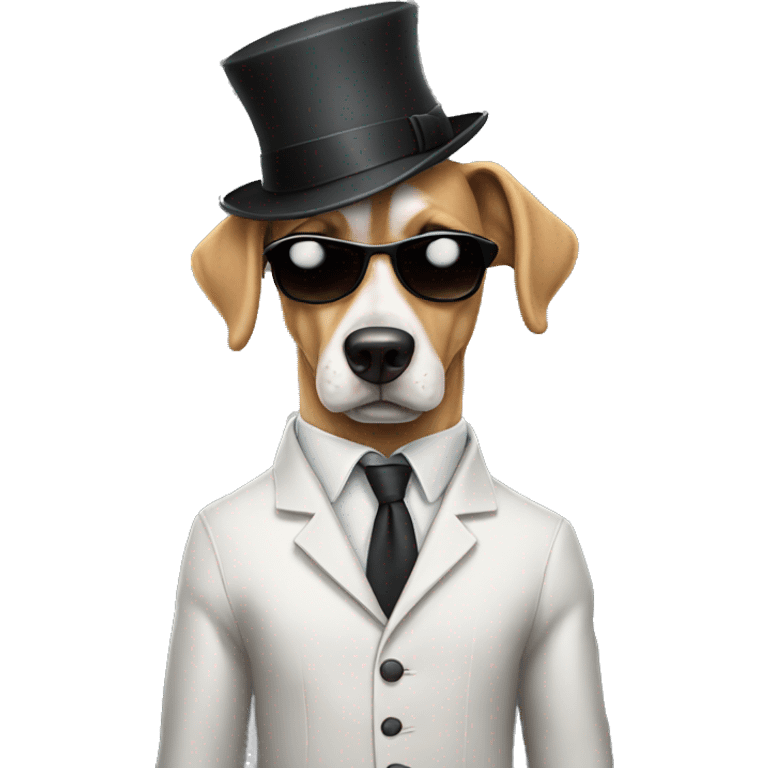 Gangster dog emoji