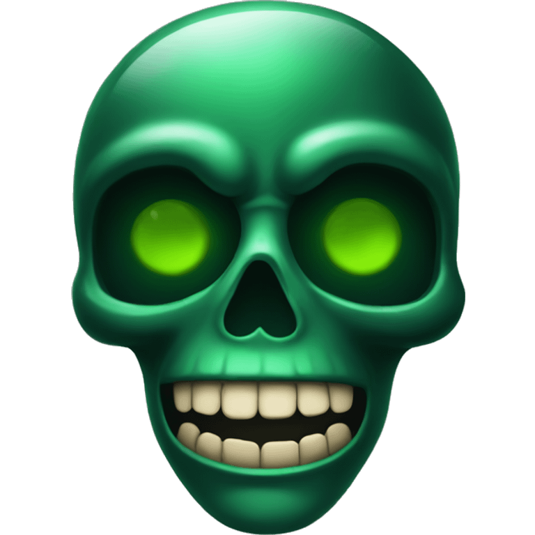 Dark green poison emoji