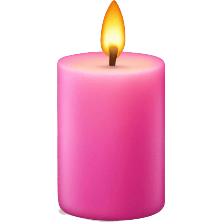 Pink candle emoji