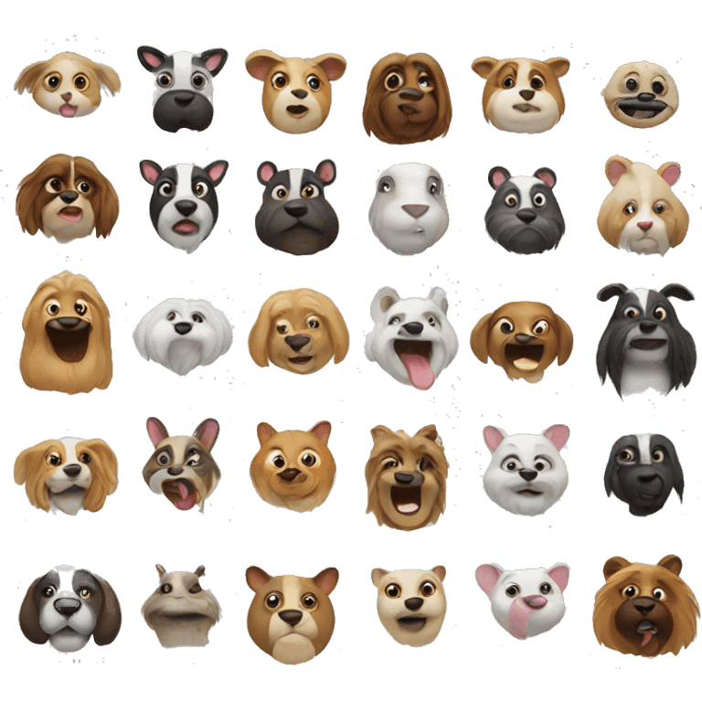 funny animals emoji