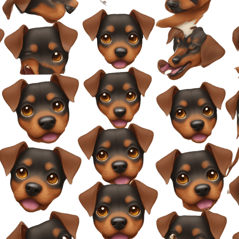 Red Zwergpinscher  emoji