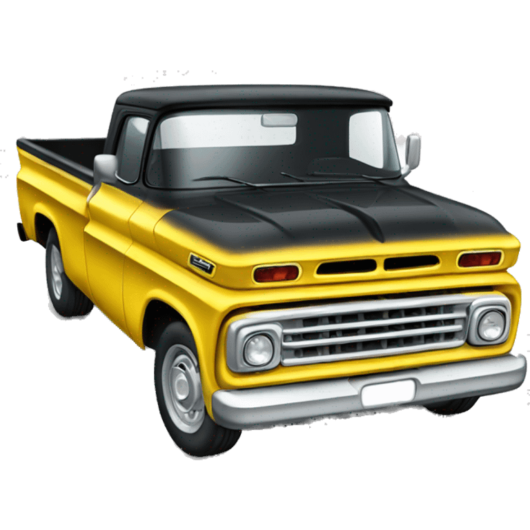 A low Chevy cateye truck emoji