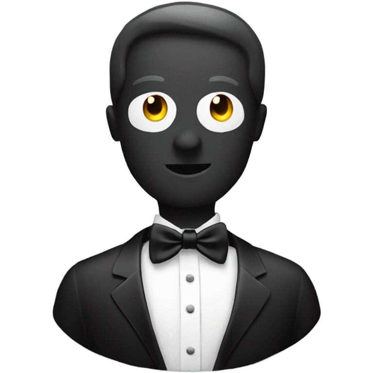 speech bubble in a tuxedo emoji