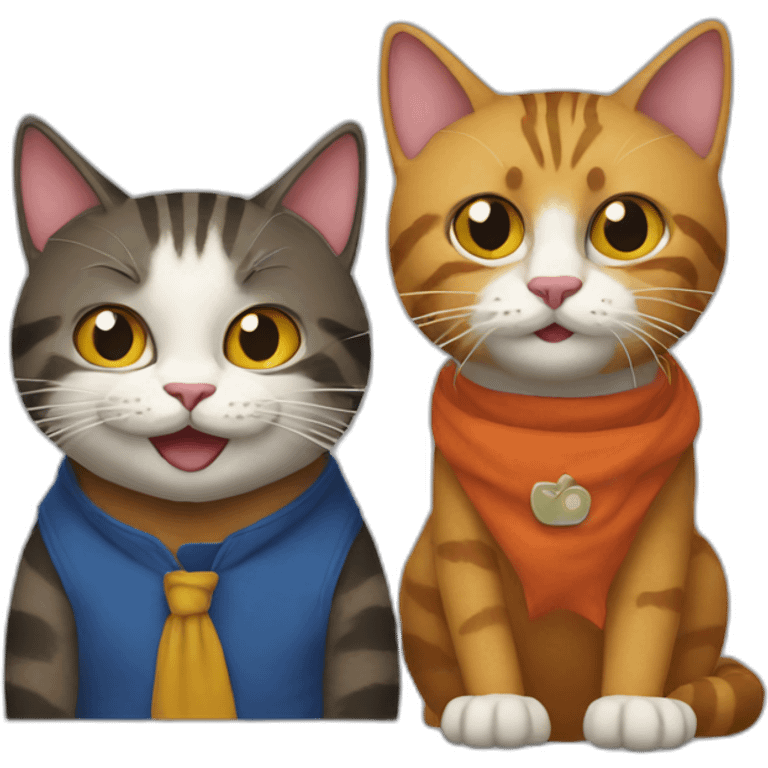 bert and ernie cats emoji