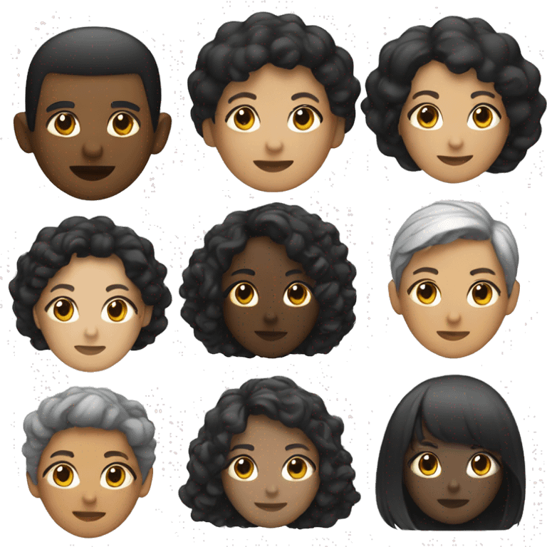 UI Designer and black hair Woman emoji