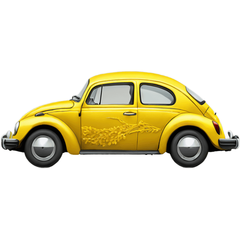 yellow Volkswagen Beetle  emoji