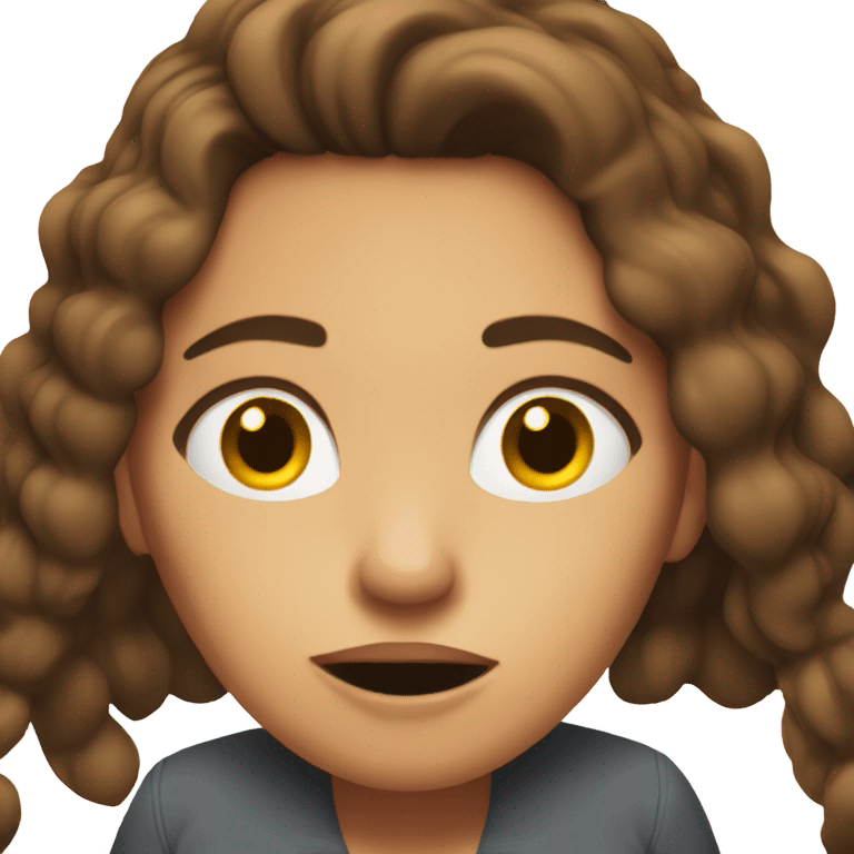 stressed actor female brown hair bl emoji