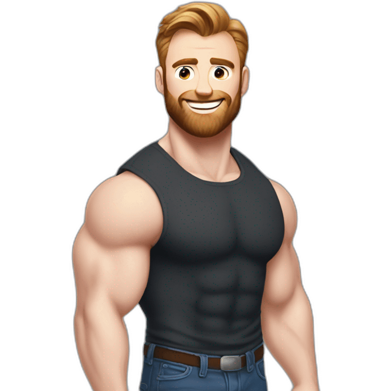 Chris Evans Bodybuilder gigant lgbt emoji