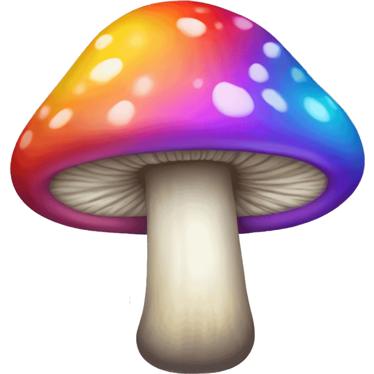 Rainbow mushroom emoji