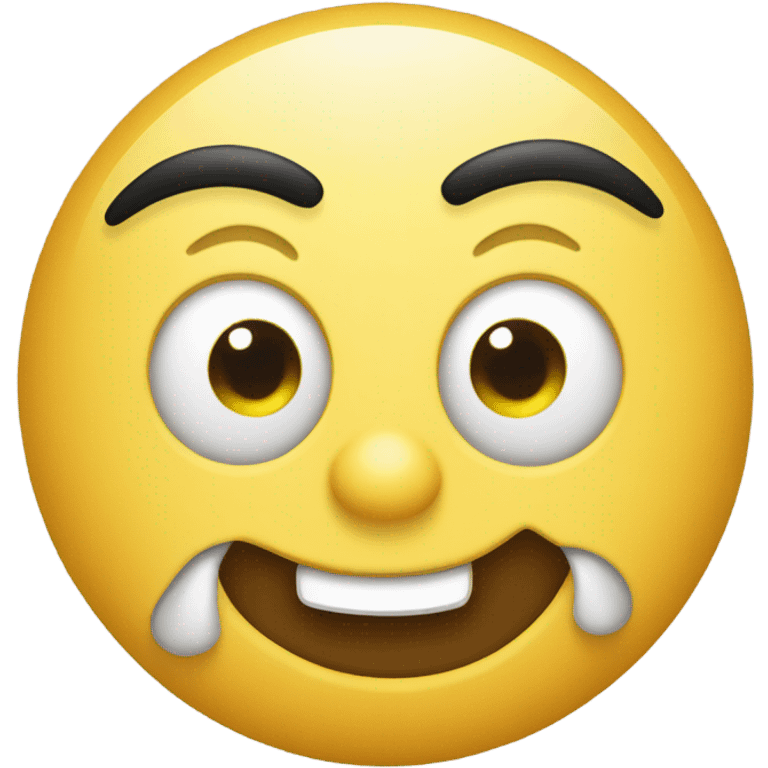 A emoji side eyeing  emoji