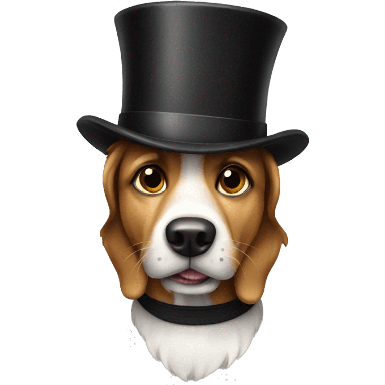 dog with tophat emoji