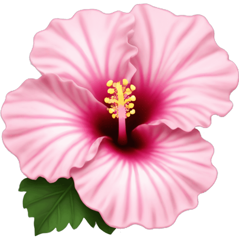 light pink hibiscus flower emoji