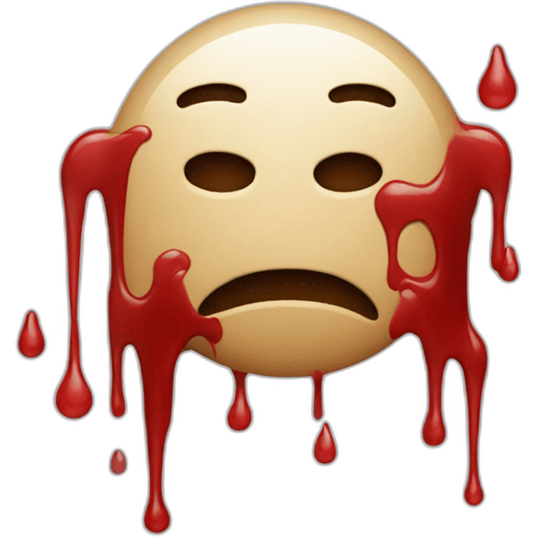 a positive blood spaltter emoji