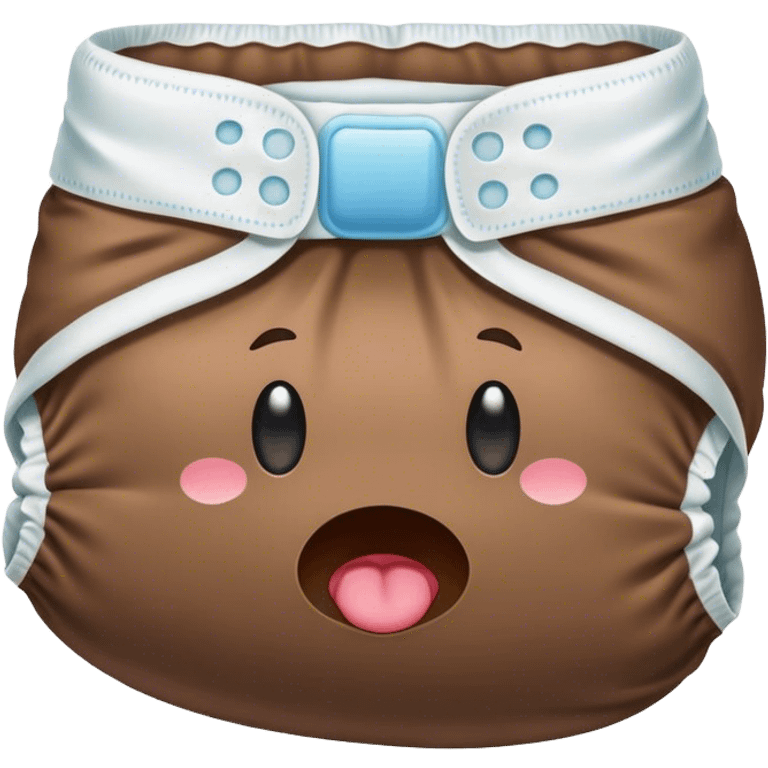 Diaper full of poop emoji