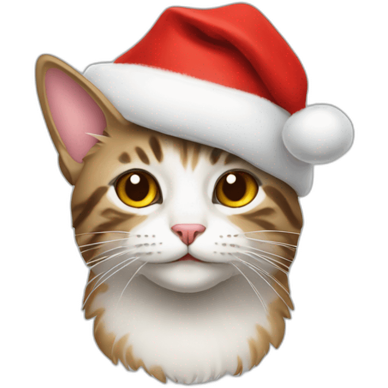 cat in santa hat emoji