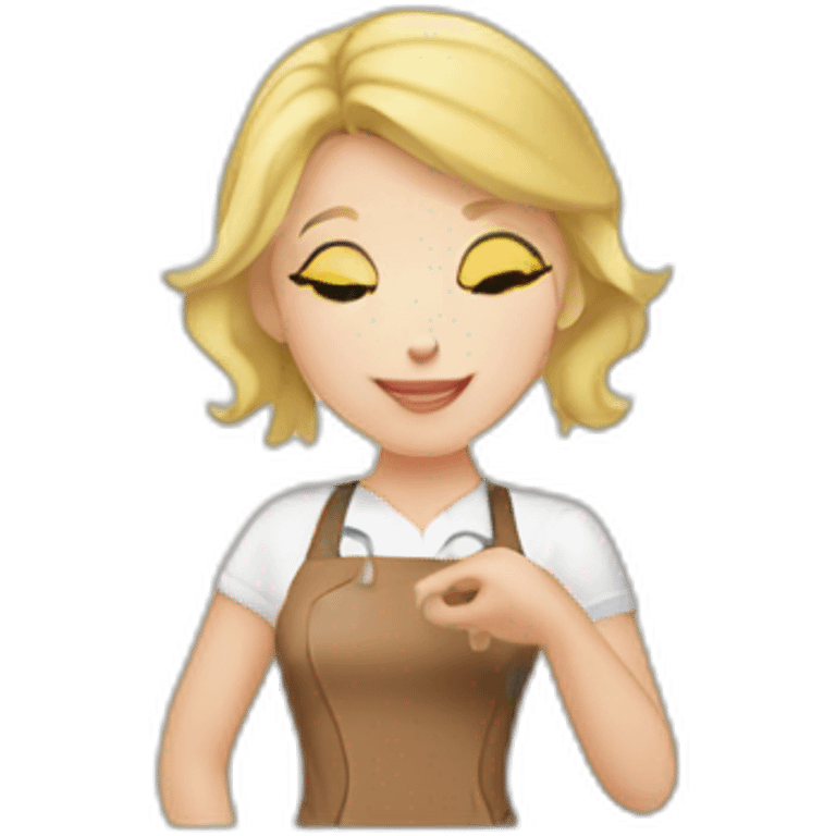 Blonde girl Chocolatier emoji